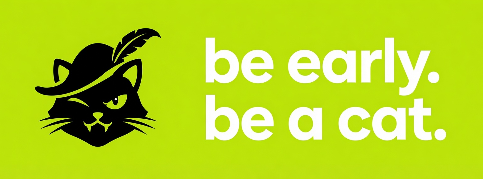 Wood Cat — be early, be a cat